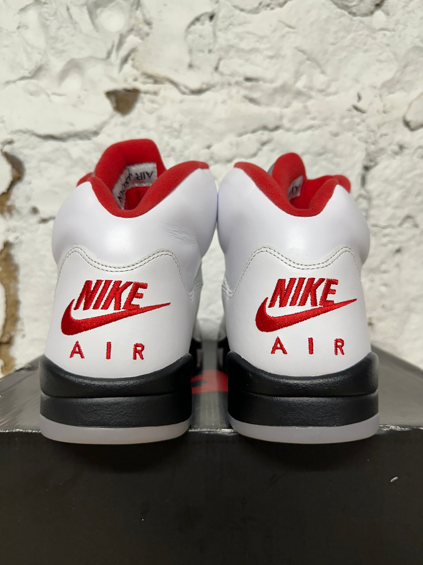 Air Jordan 5 Fire Red Silver Tongue Sz 14 DS