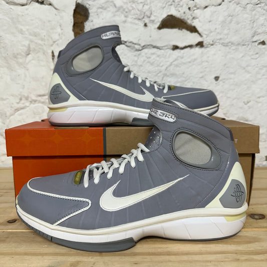 Nike Air Zoom Huarache 2K4 Stealth White Sz 10 DS