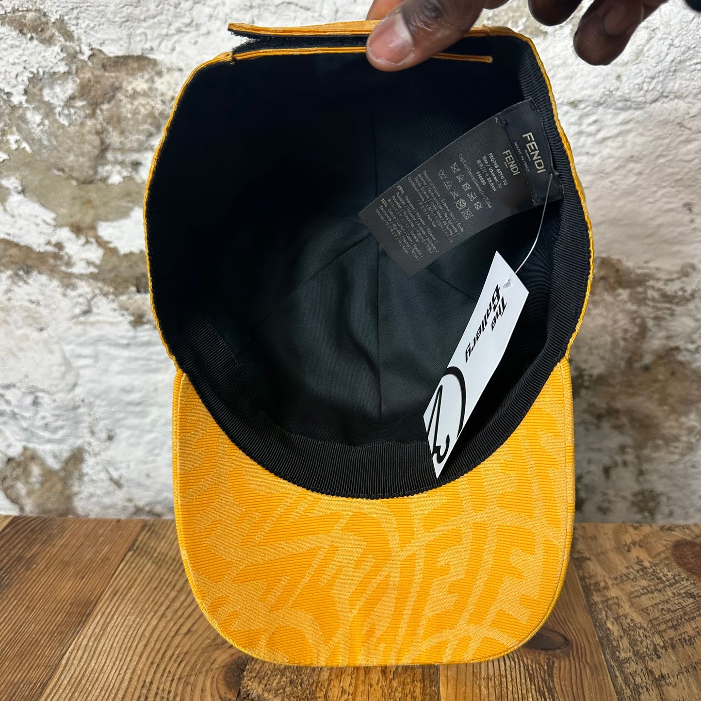 Fendi Yellow Motif Monogram Hat