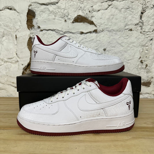Nike Air Force 1 Low Kobe Bryant Forever Lower Merion Home Sz 9