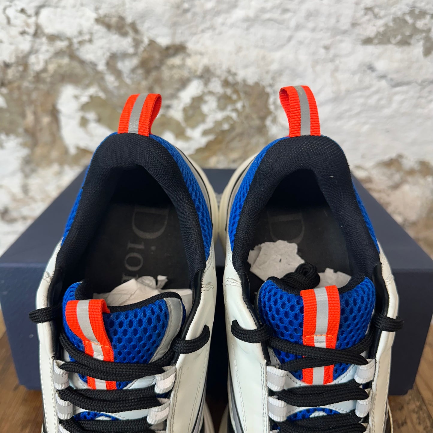 Dior B22 Blue Gray Black Sneaker Sz 8 (41)