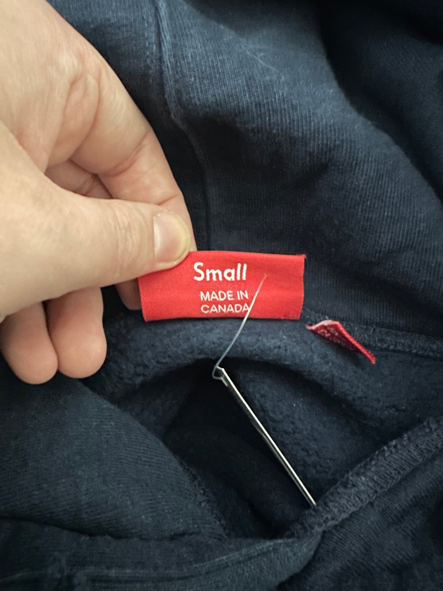 Supreme Green Alien Hoodie Navy Sz S