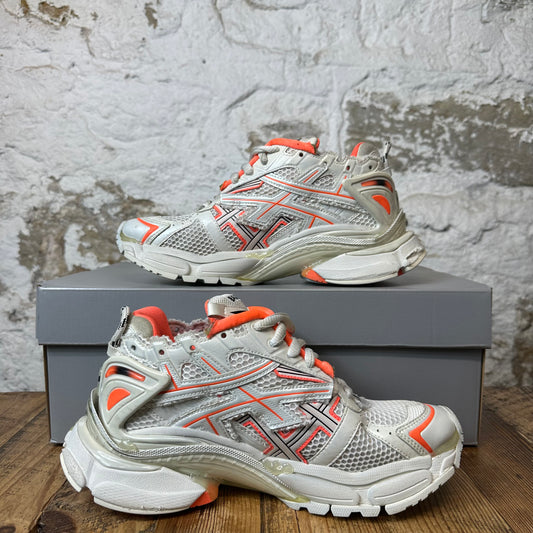 Balenciaga Runner White Orange Sneaker Sz 7 (40)