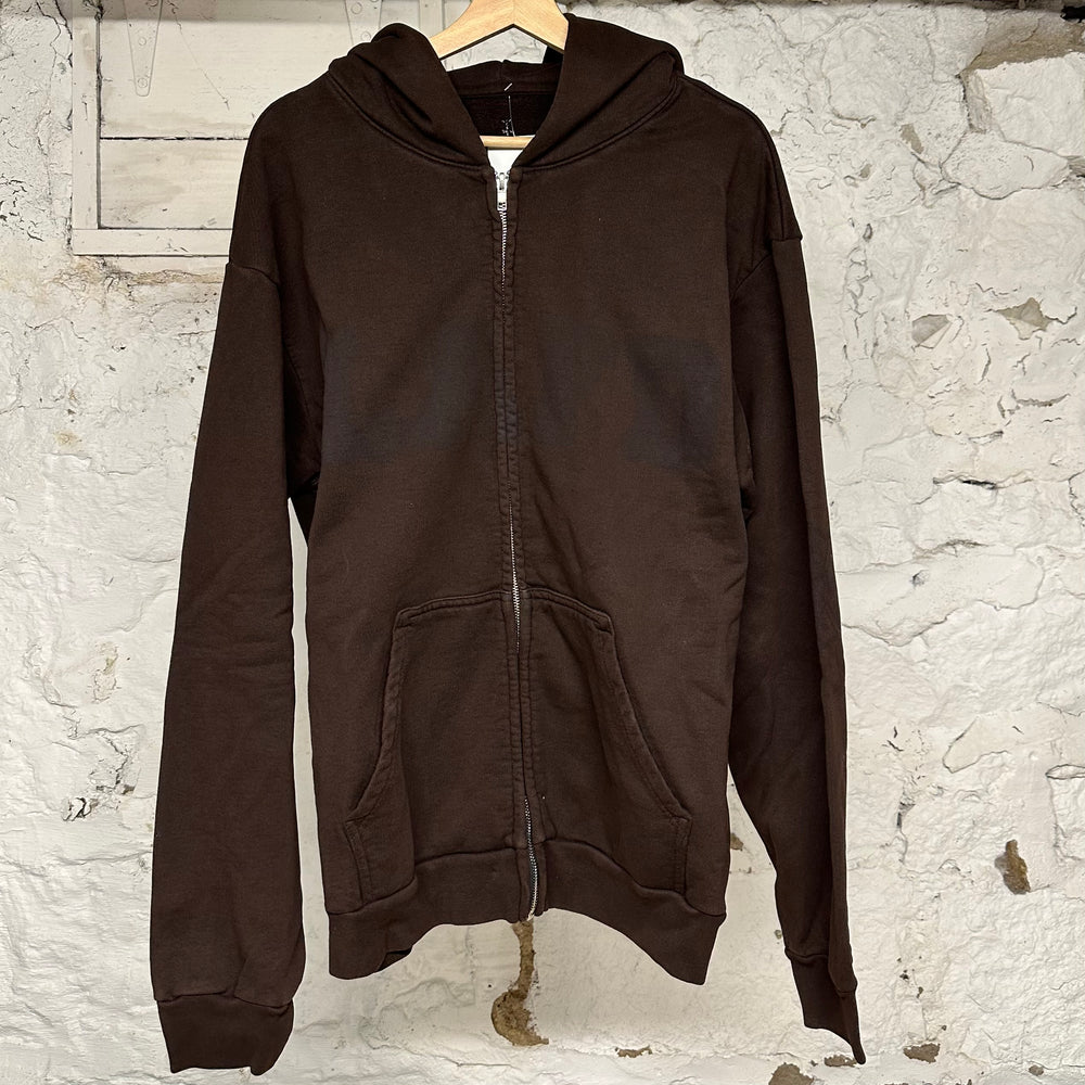 Travis Scott LAFD Brown Zip Up Hoodie Sz L