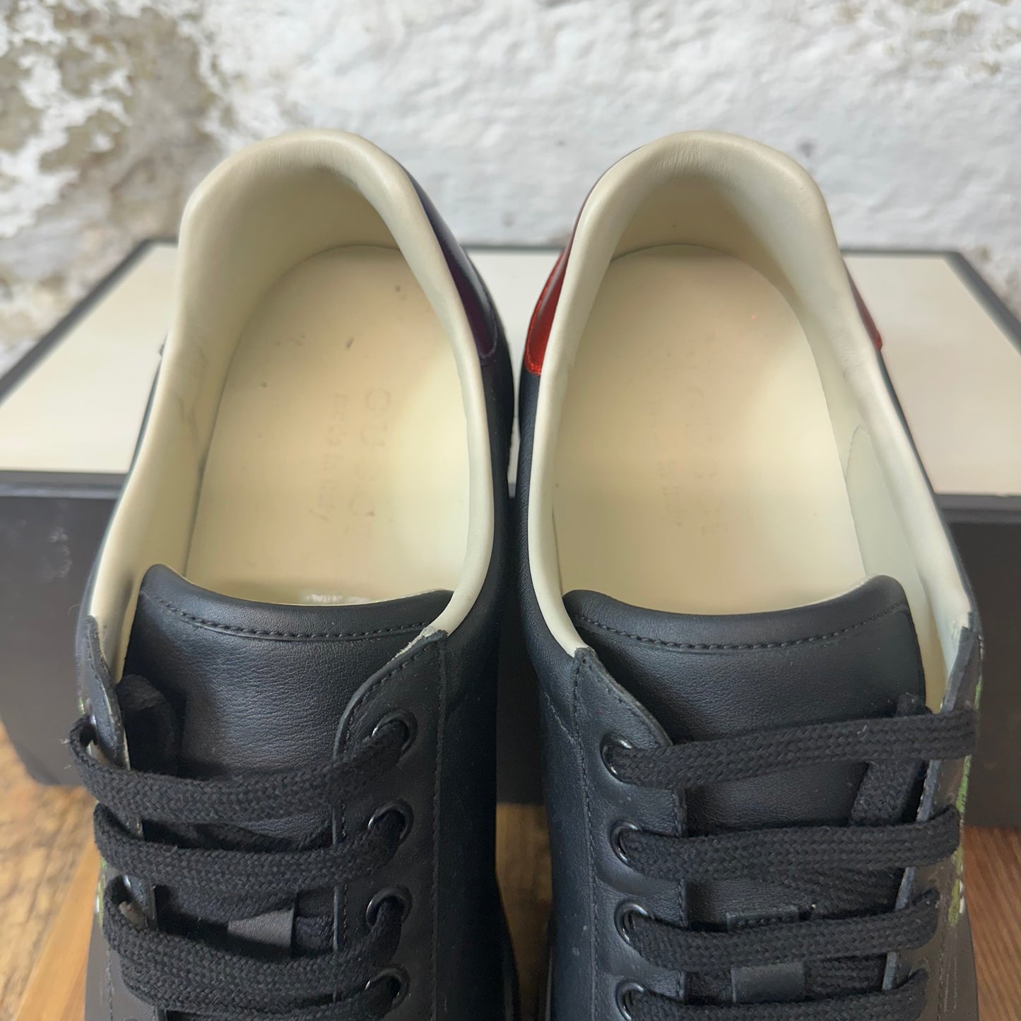 Gucci Green Tiger Black Ace Sneaker Sz 8