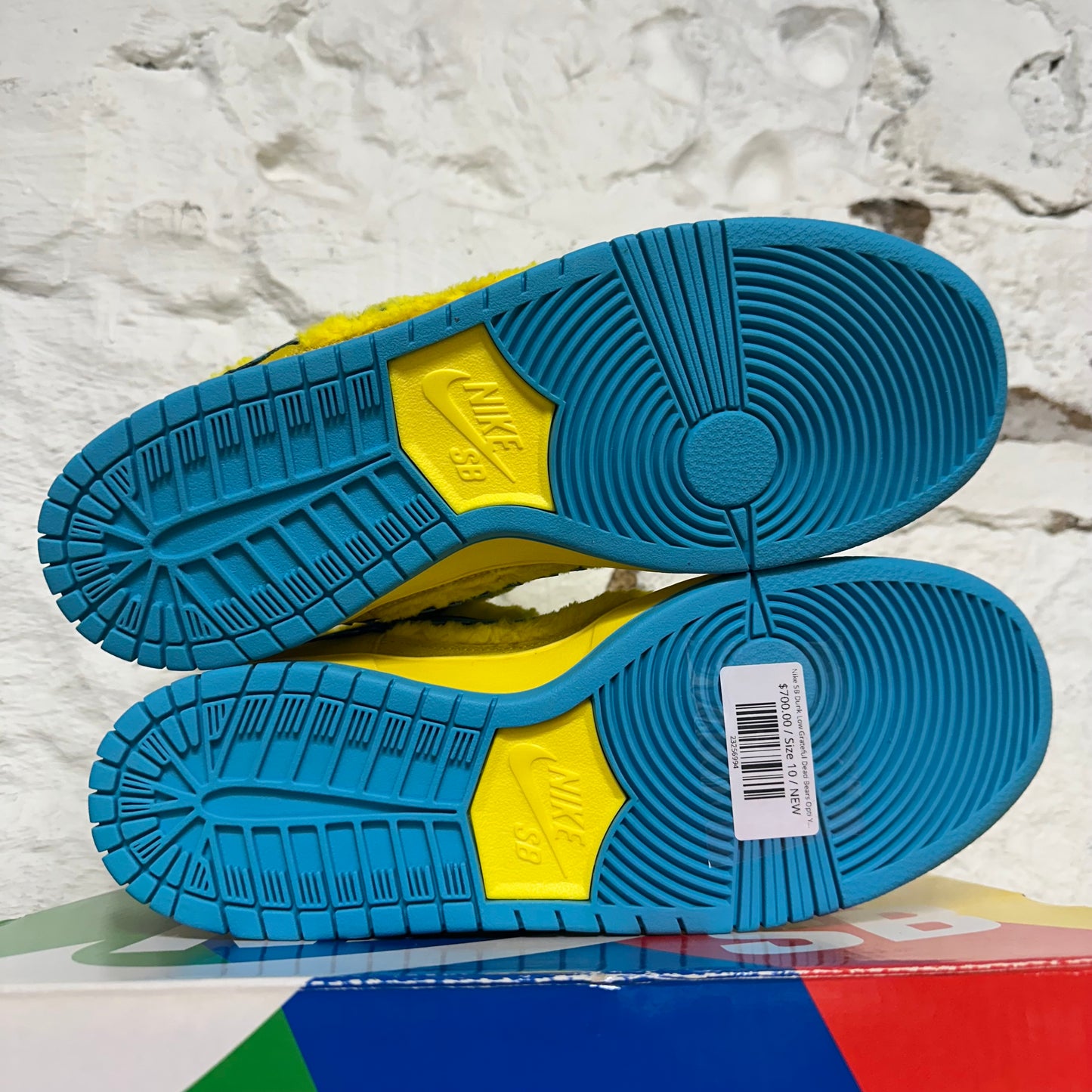 Nike SB Dunk Low Grateful Dead Bears Opti Yellow Sz 10 DS