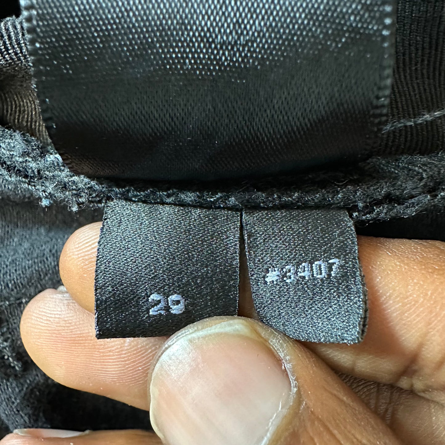 Amiri MX1 Black Leather Black Waxed Denim Jeans Sz 29