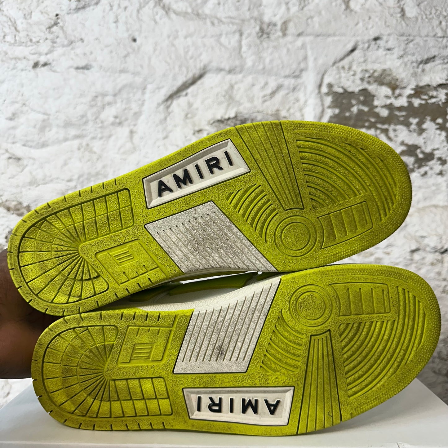 Amiri Yellow Skeleton White Sneaker Sz 10 (43) No Box