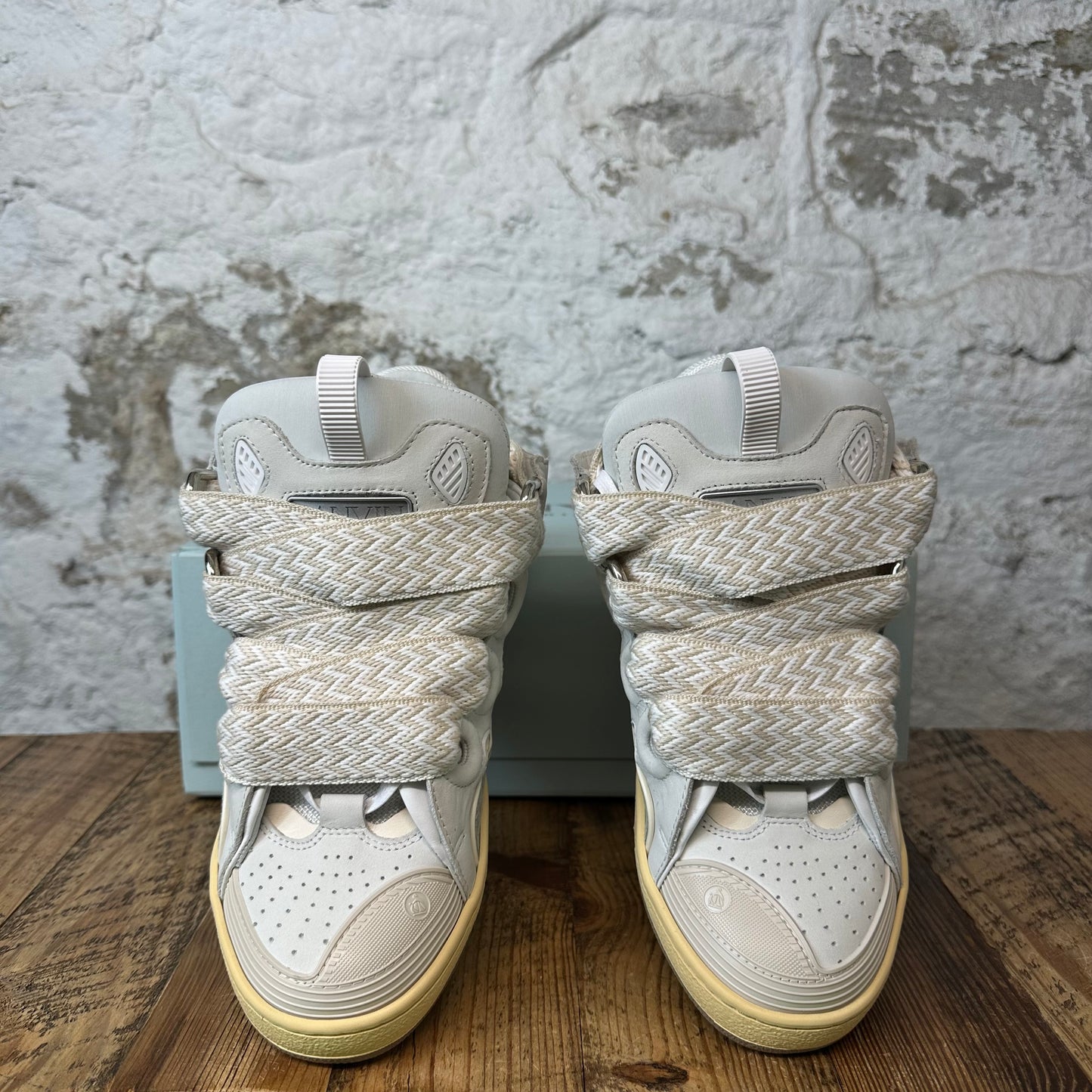 Lanvin Curb White Jade Sneaker