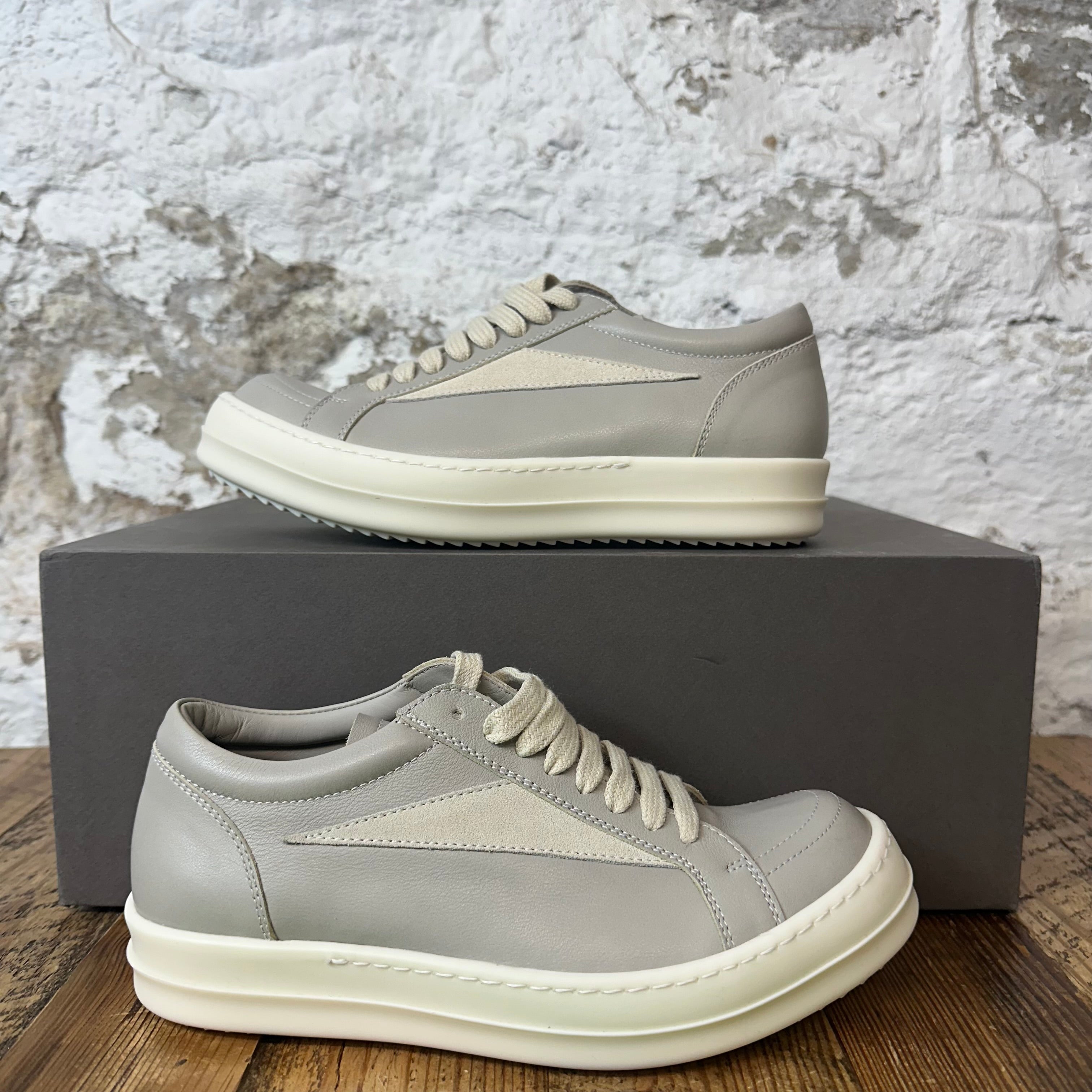 Rick Owens Vintage Pearl Milk Low Top Sneaker