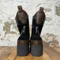 Louis Vuitton Black Brown Monogram Laureate Boot Sneaker Sz 9 (42)