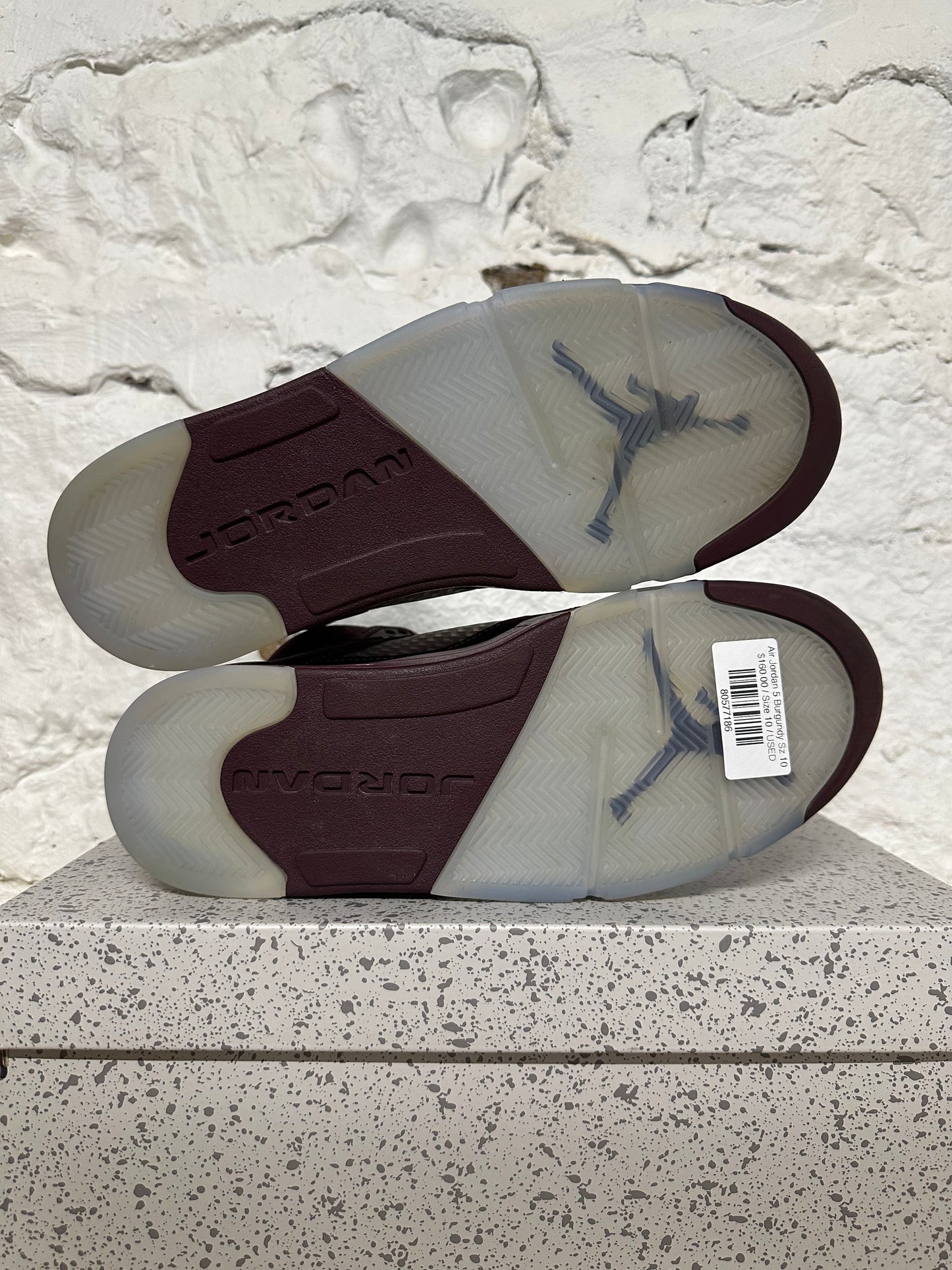 Air Jordan 5 Burgundy Sz 10