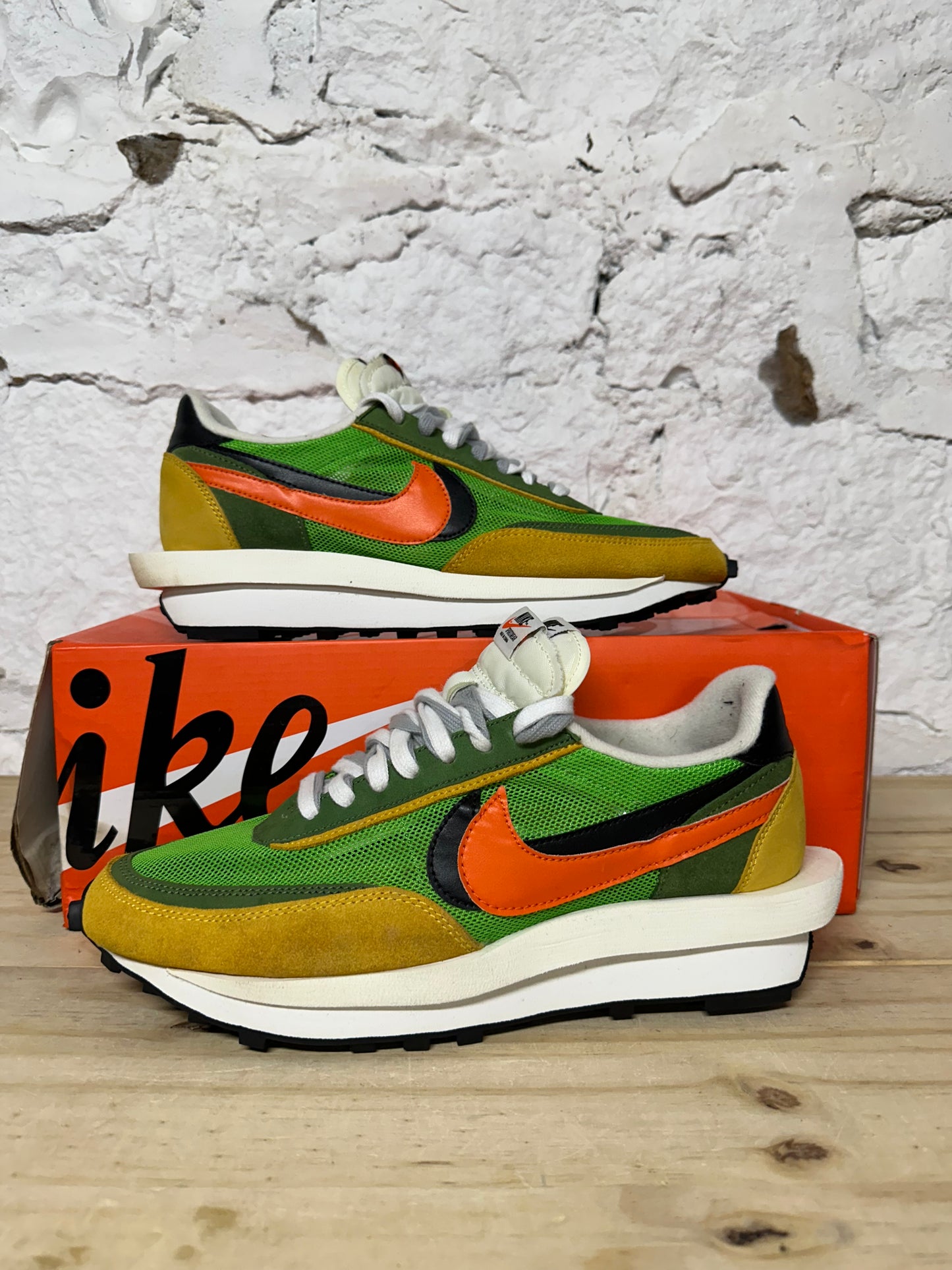 Nike LD Waffle Sacai Racer Green White Sz 10.5