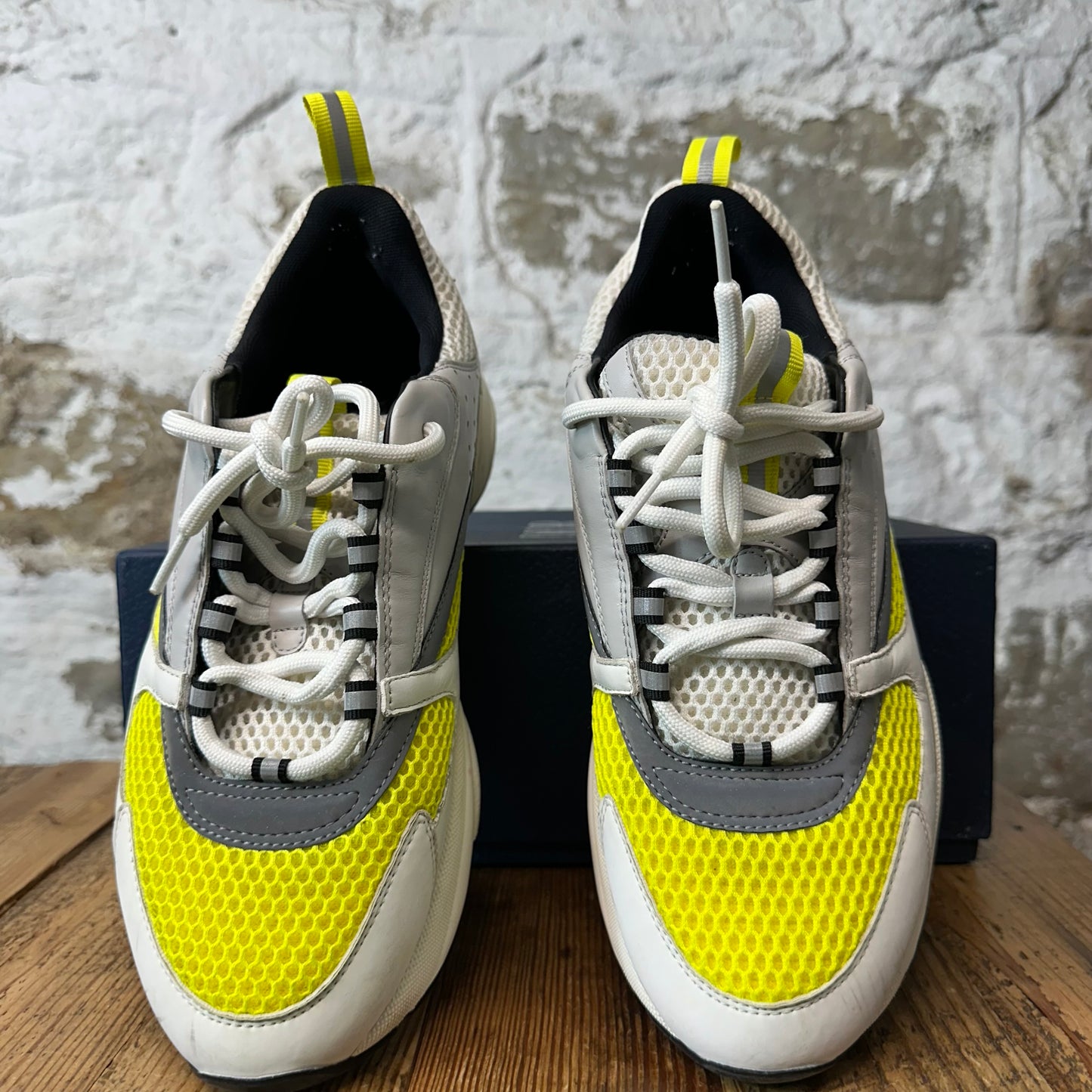 Dior B22 White Grey Yellow Sneaker Sz 10 (43)