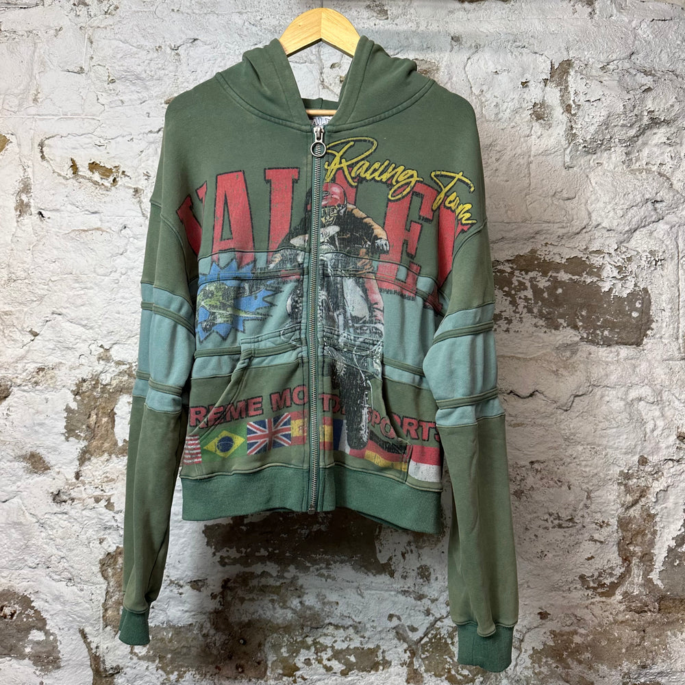 Vale Motorsport Zip Up Hoodie Green Sz M