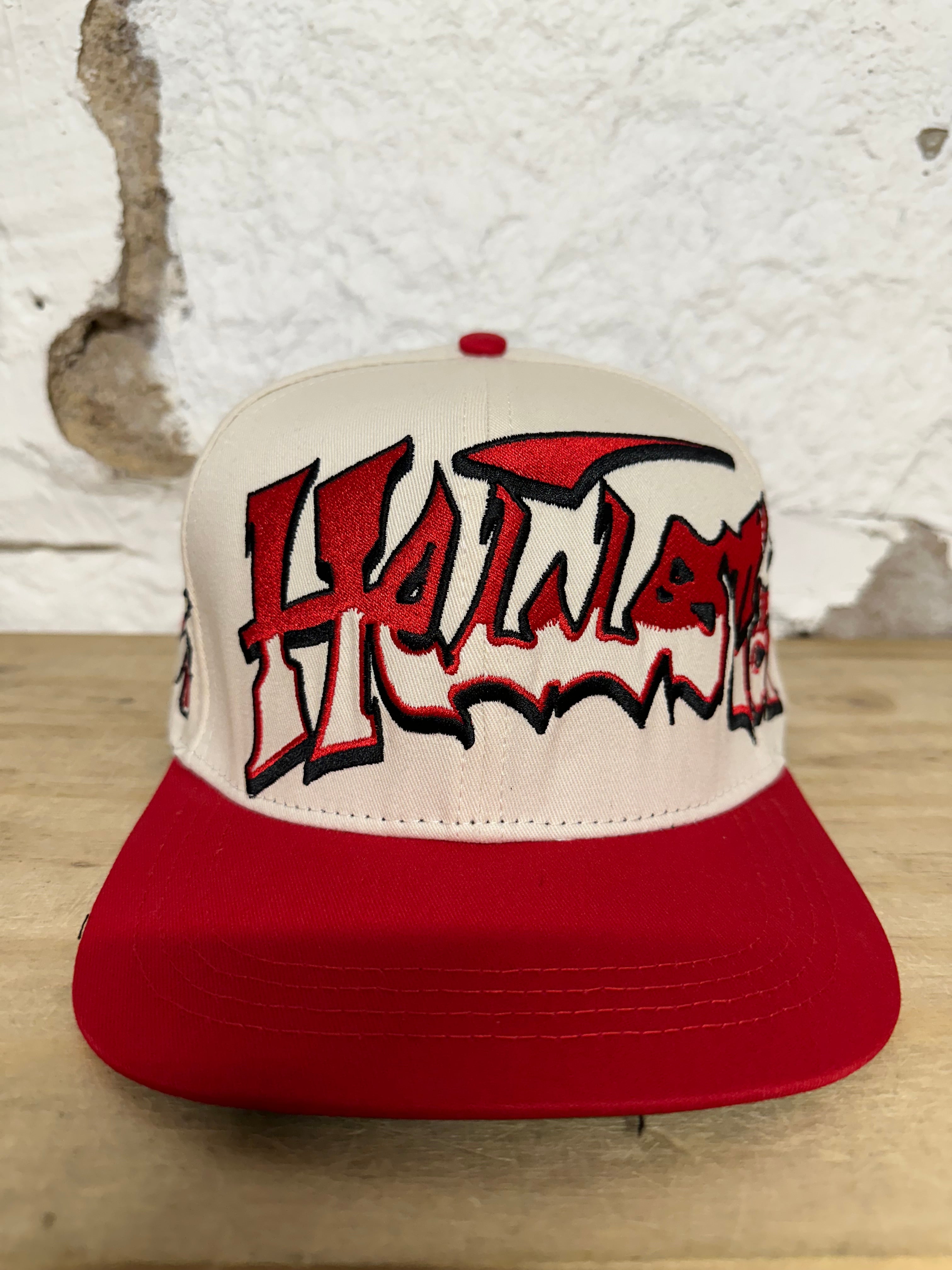 Hellstar Records Cream Red Snapback Hat DS