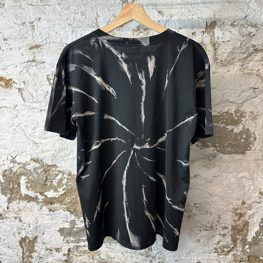 Celine Black Tie Dye Spellout T-Shirt Sz XS