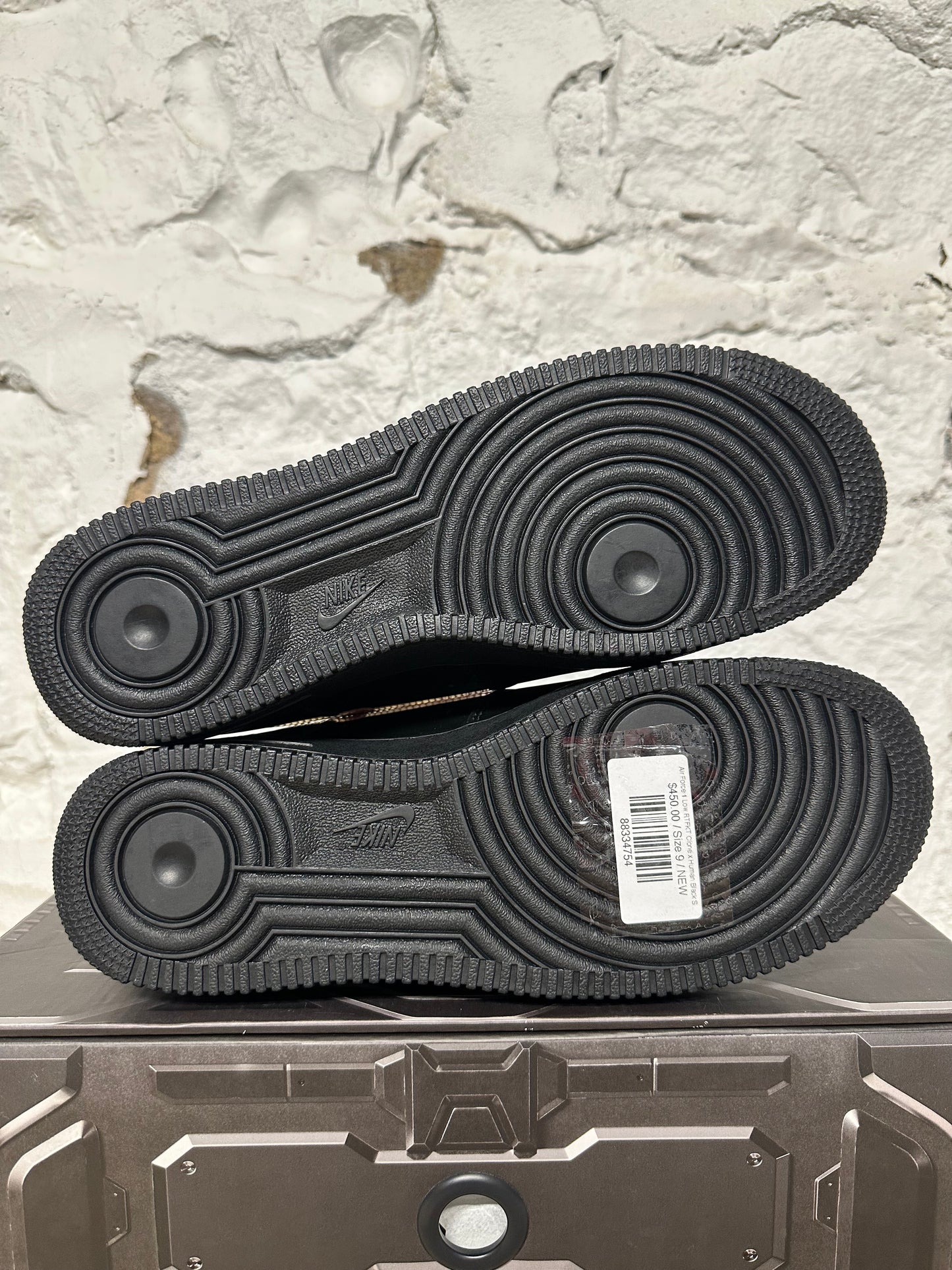 Nike Air Force 1 Low RTFKT Clone x Human Black Sz 9 DS