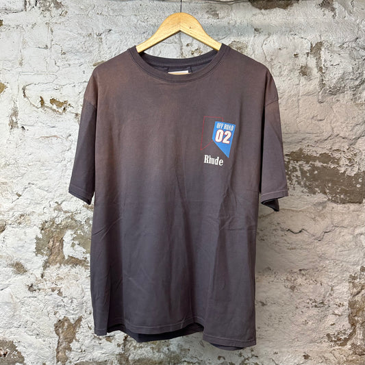 Rhude Off Road Brown Grey T-shirt Sz M