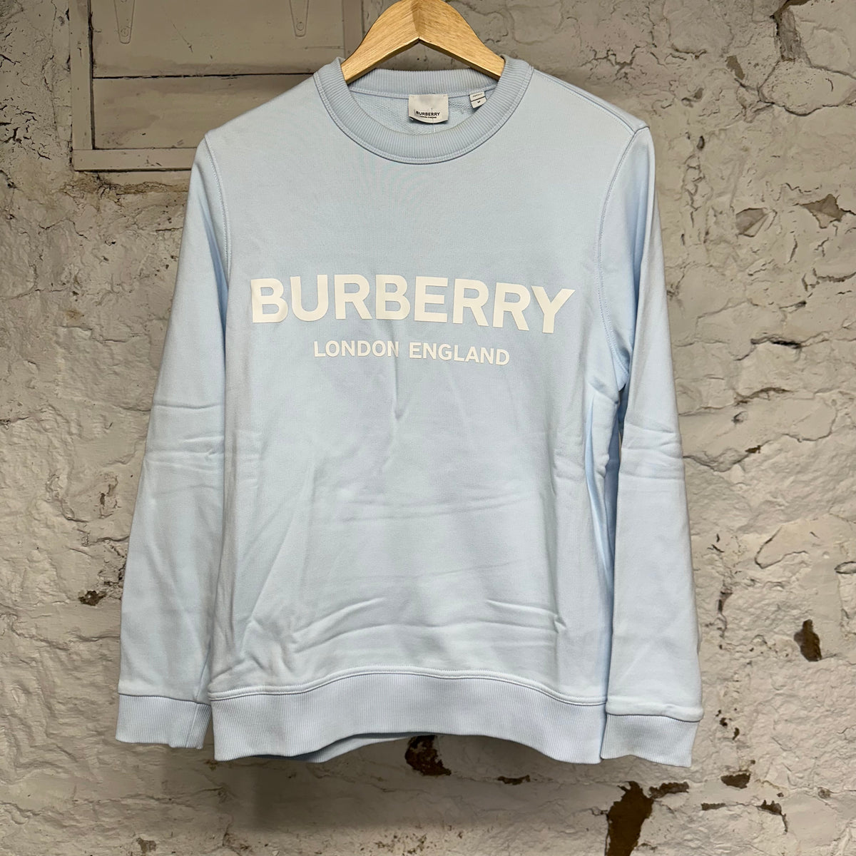 Burberry Light Blue Crewneck Sz M