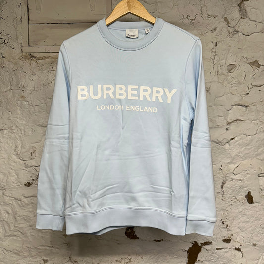 Burberry Light Blue Crewneck Sz M
