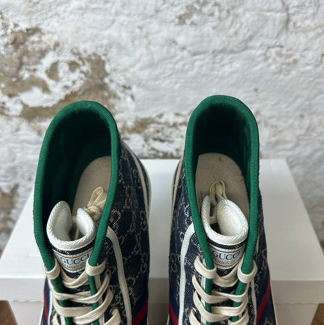 Gucci New Denim High Sneaker Sz 13 No Box