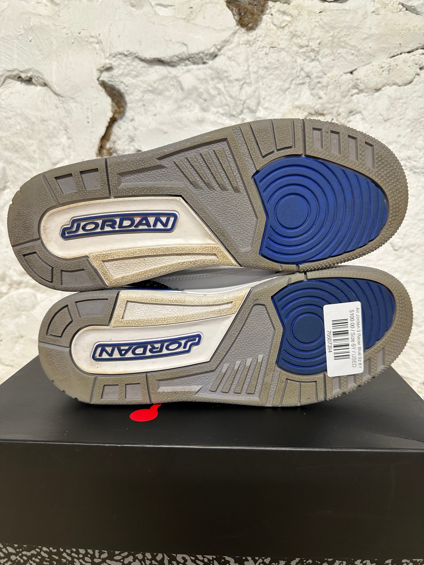 Air Jordan 3 Racer Blue Sz 6Y