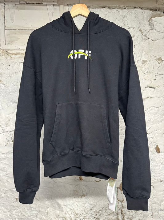 Off-White Construction Black Hoodie Sz S