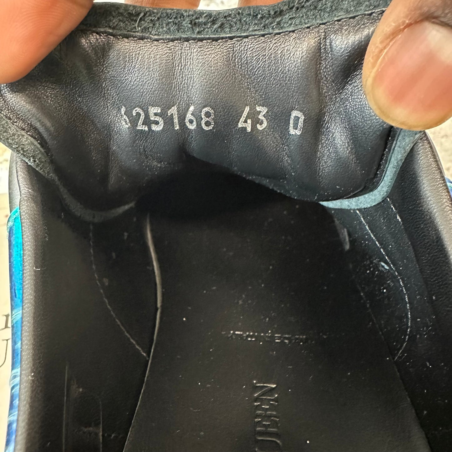 Alexander Mcqueen Iridescent Tab Black Sneaker Sz 10 (43)