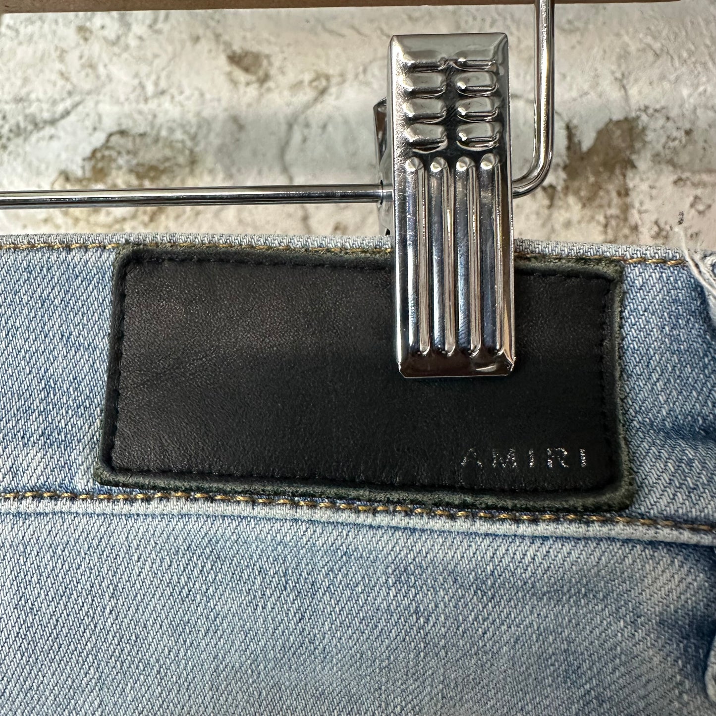 Amiri Plain Lightwash Blue Denim Jeans Sz 28