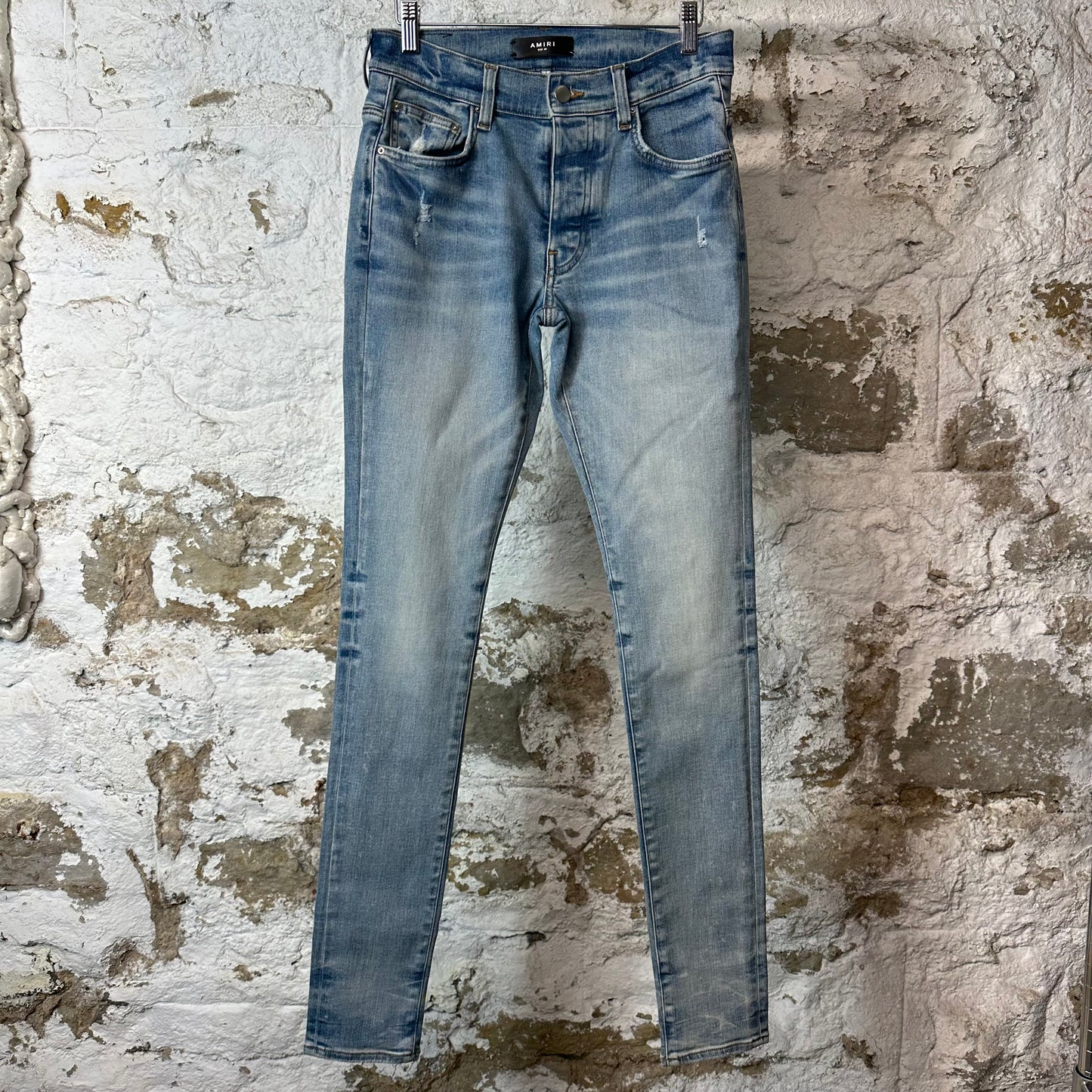 Amiri Plain Lightwash Blue Denim Jeans Sz 28