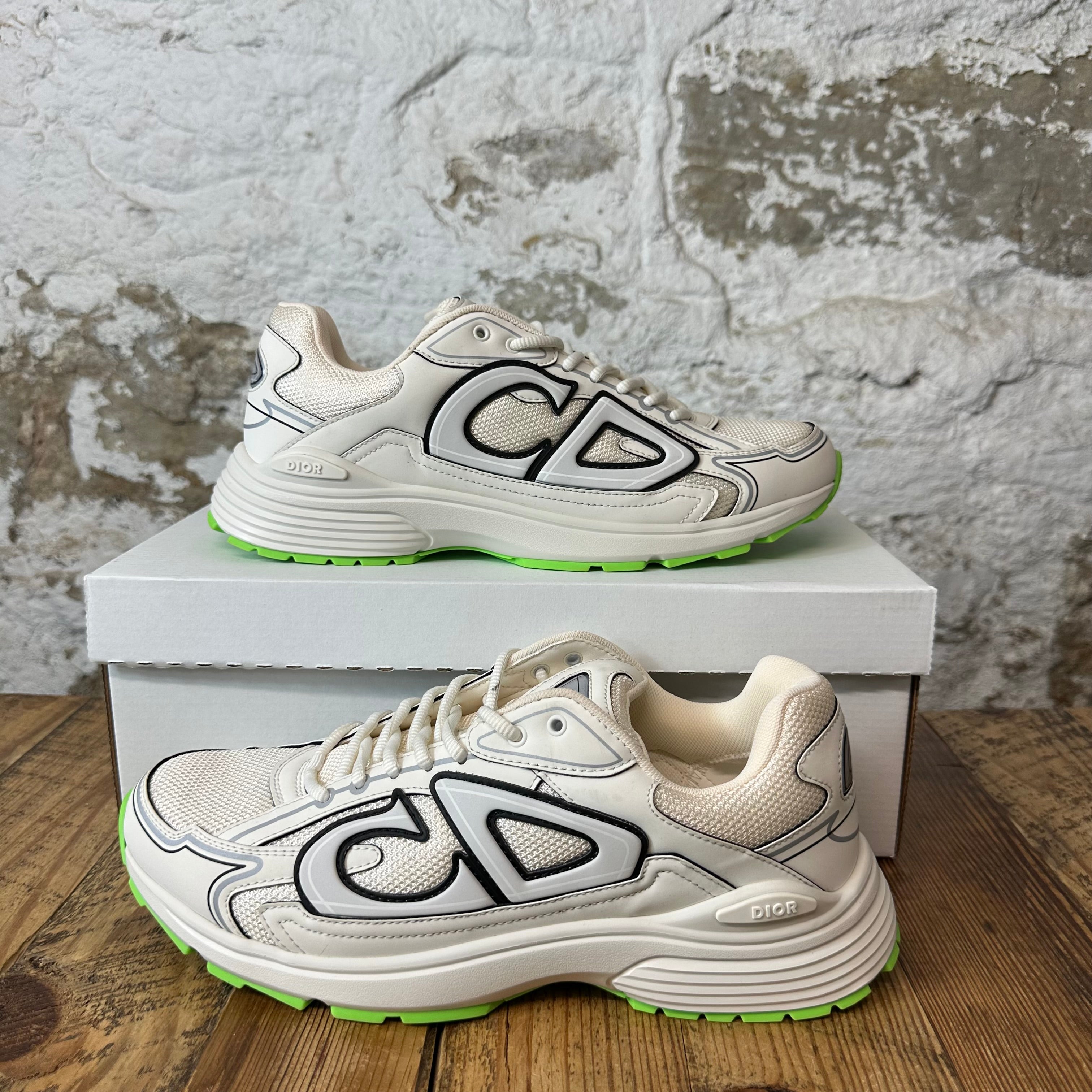 Dior B30 White Lime Green Sneaker Sz 9 (42)