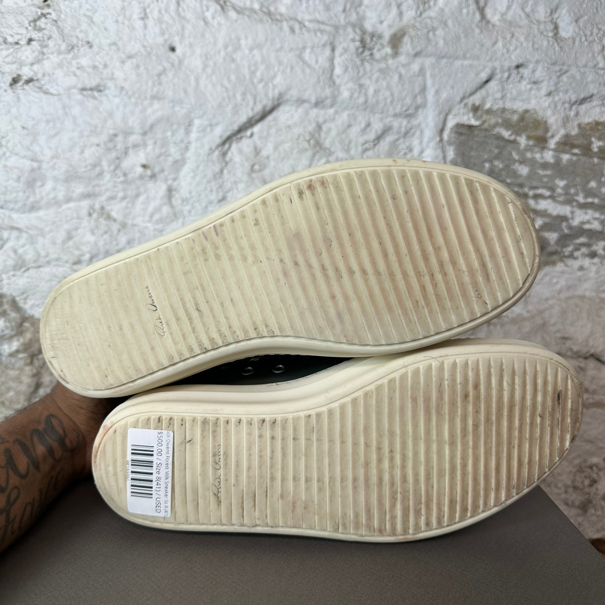 Rick Owens Forest Milk Sneaker Sz 8 (41)
