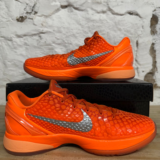 Nike Kobe 6 Protro Total Orange Sz 11.5