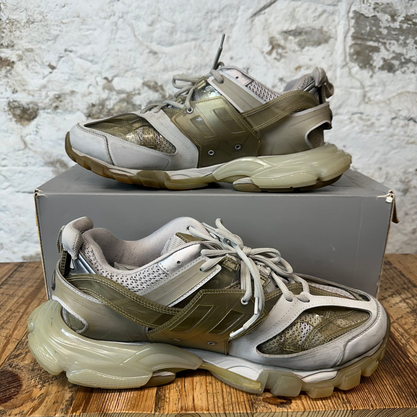 Balenciaga Track Runner Transluscent Grey Sneaker Sz 15 (48)