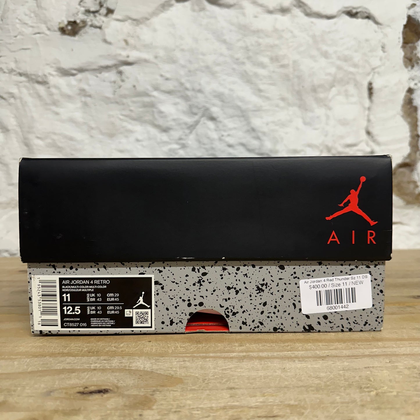 Air Jordan 4 Red Thunder Sz 11 DS