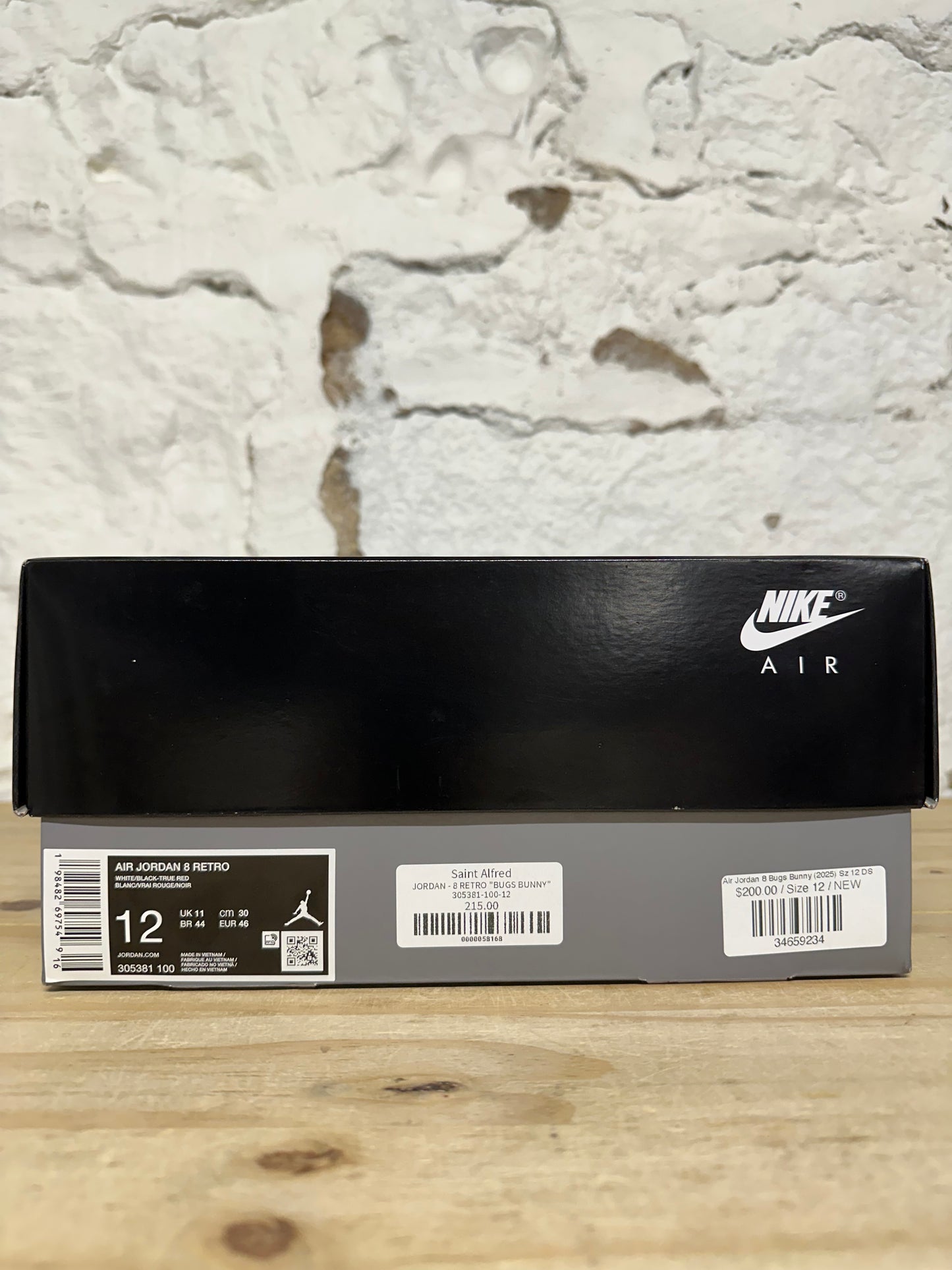 Air Jordan 8 Bugs Bunny (2025) Sz 12 DS