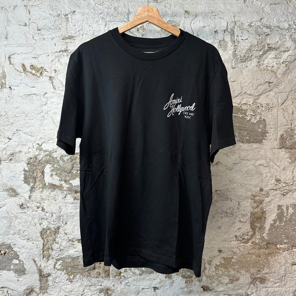 Amiri Cafe and Music T-shirt Black Sz XL