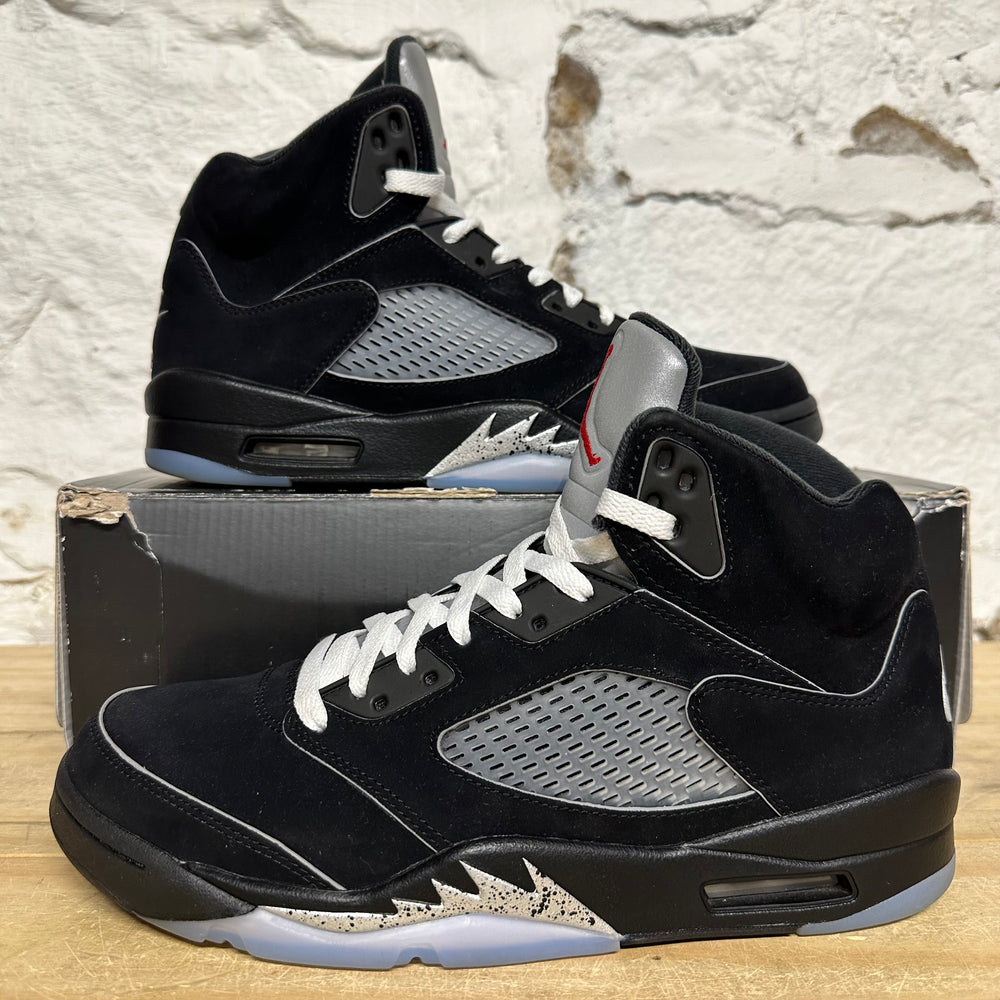 Air Jordan 5 Black Metallic Sz 10