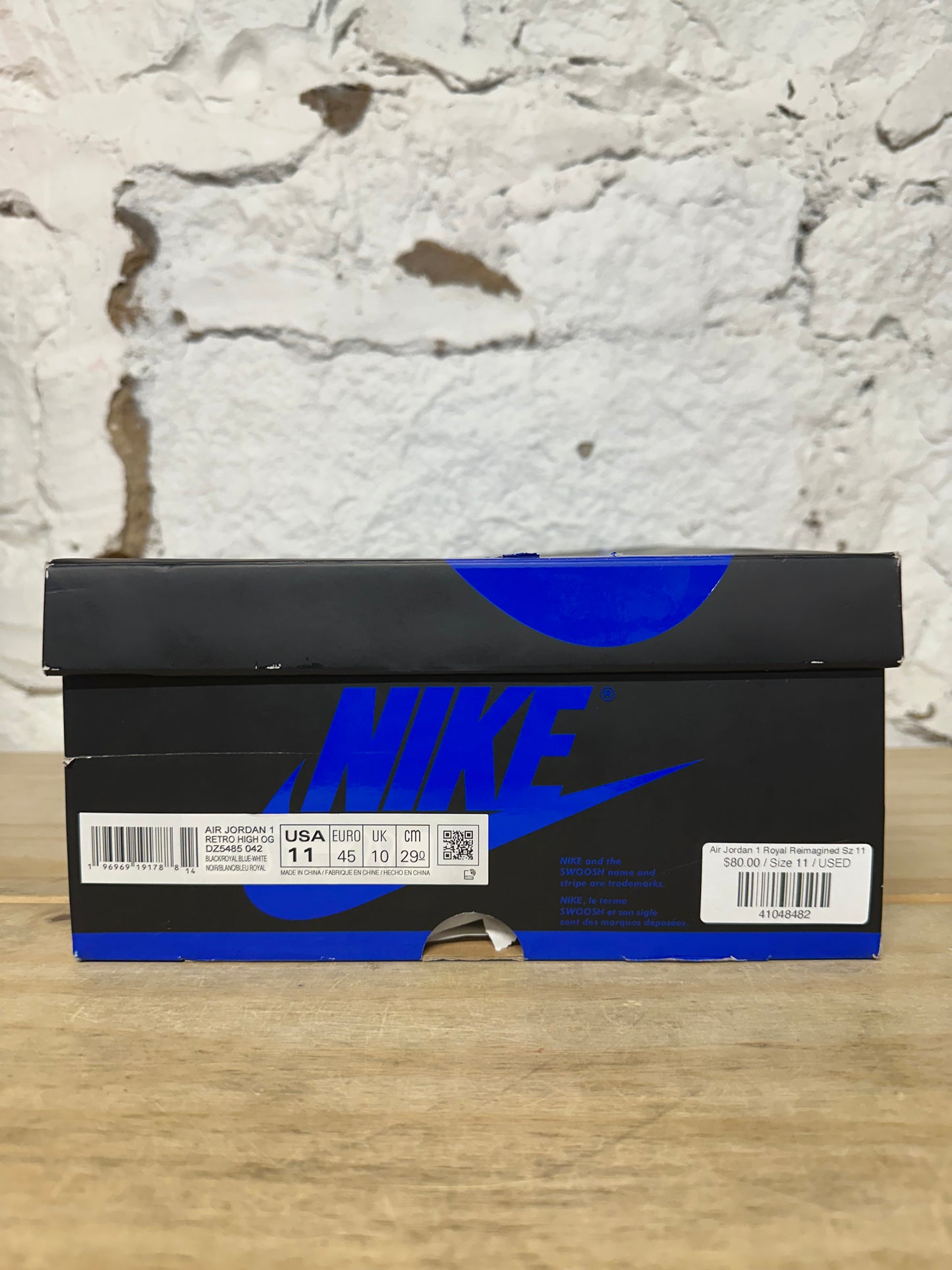 Air Jordan 1 High Royal Reimagined Sz 11