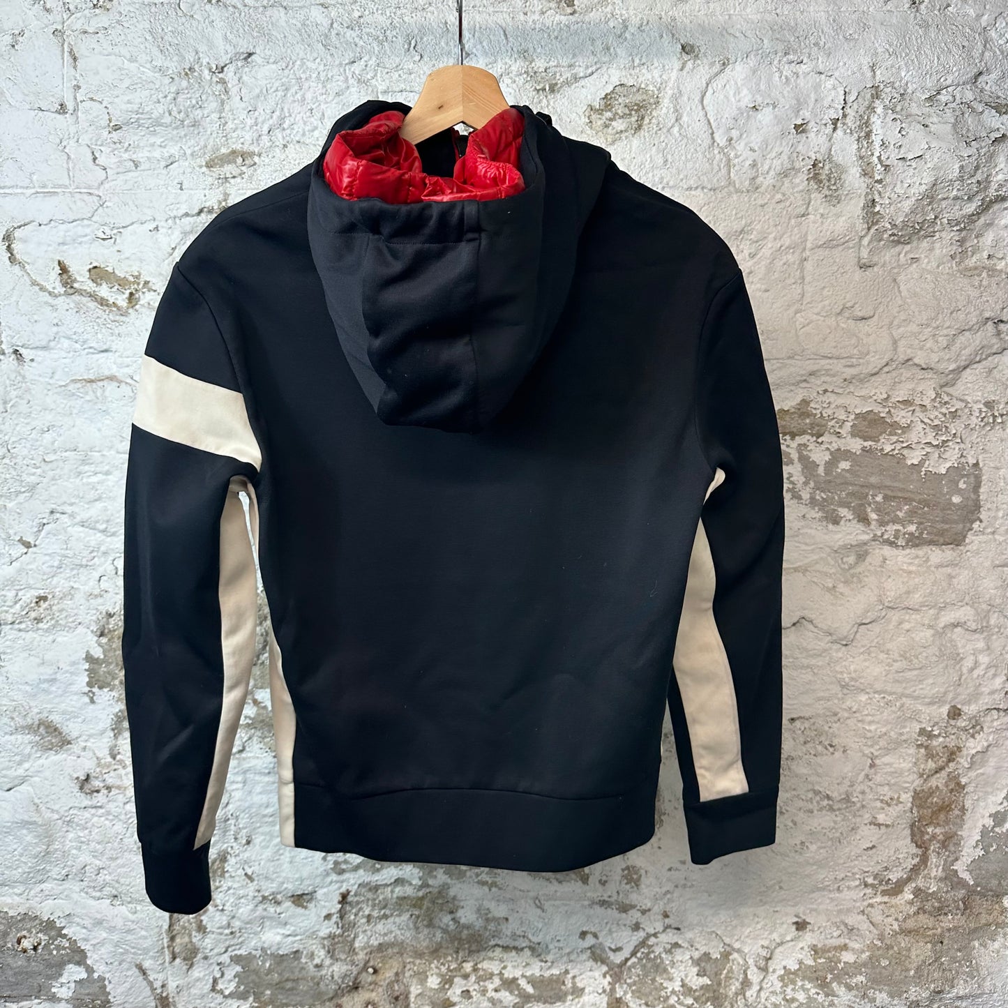 Moncler Felt Spell Puffer Hood Zip Up Jacket Sz S