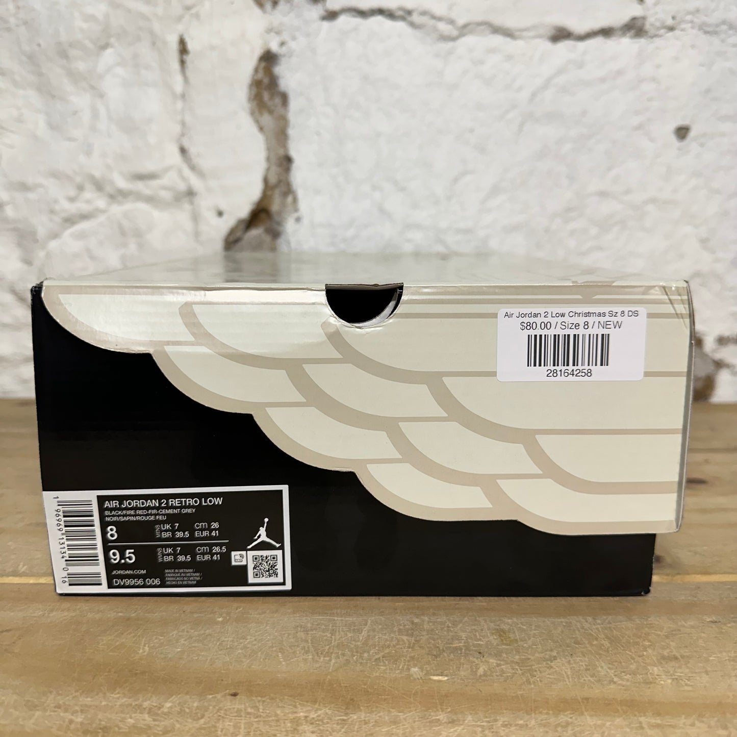 Air Jordan 2 Low Christmas Sz 8 DS