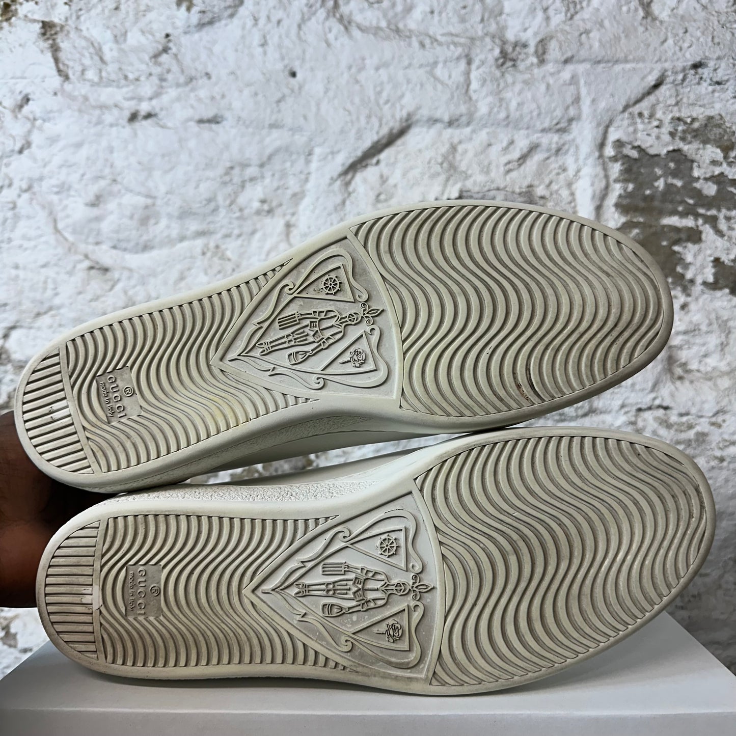 Gucci Ace Interlocking G White Low Sneaker Sz 13 No Box