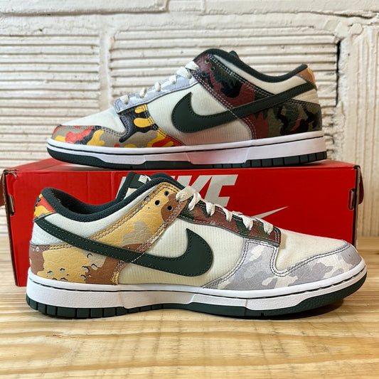 Nike Dunk Low Sail Multi-Camo Sz 8