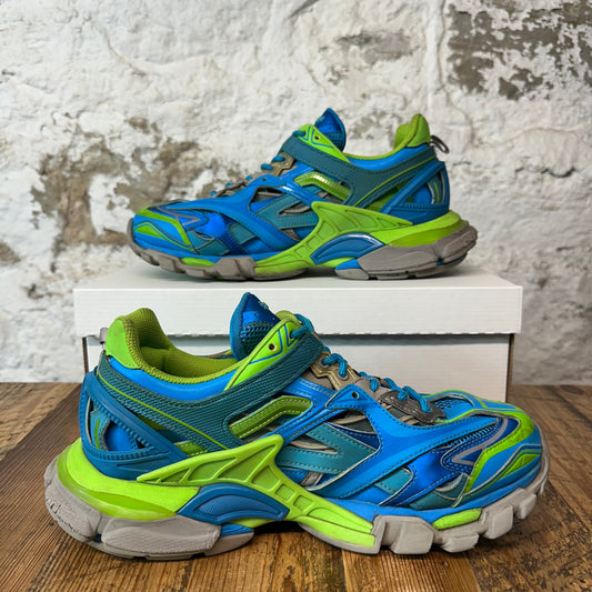 Balenciaga Track 2 Blue Green Sz 9 (42) No Box