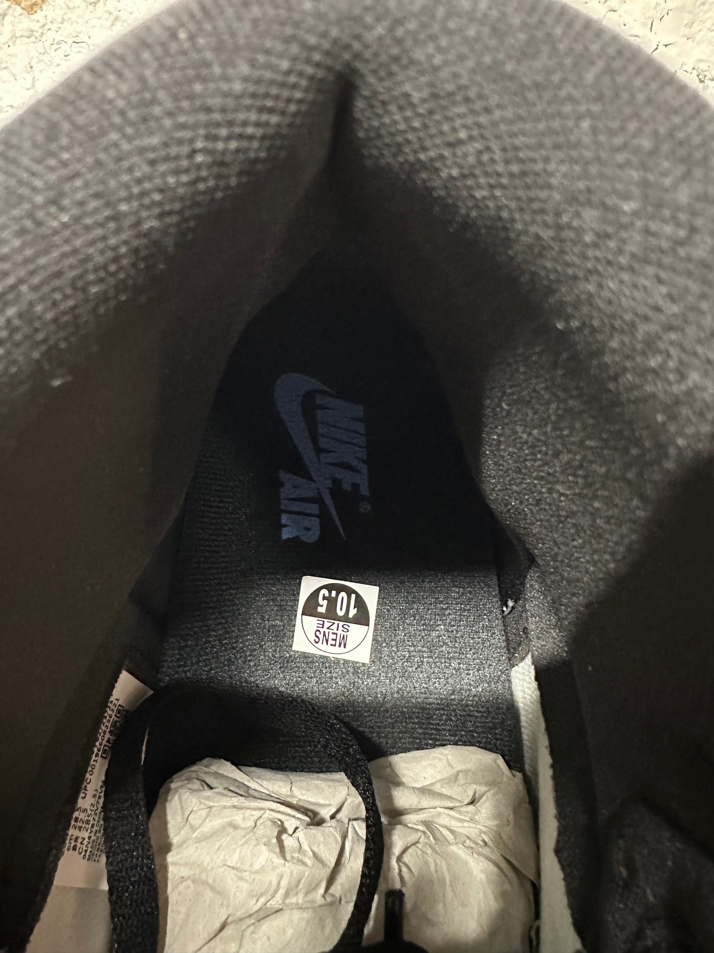 Air Jordan 1 High UNC Toe Sz 10.5 DS