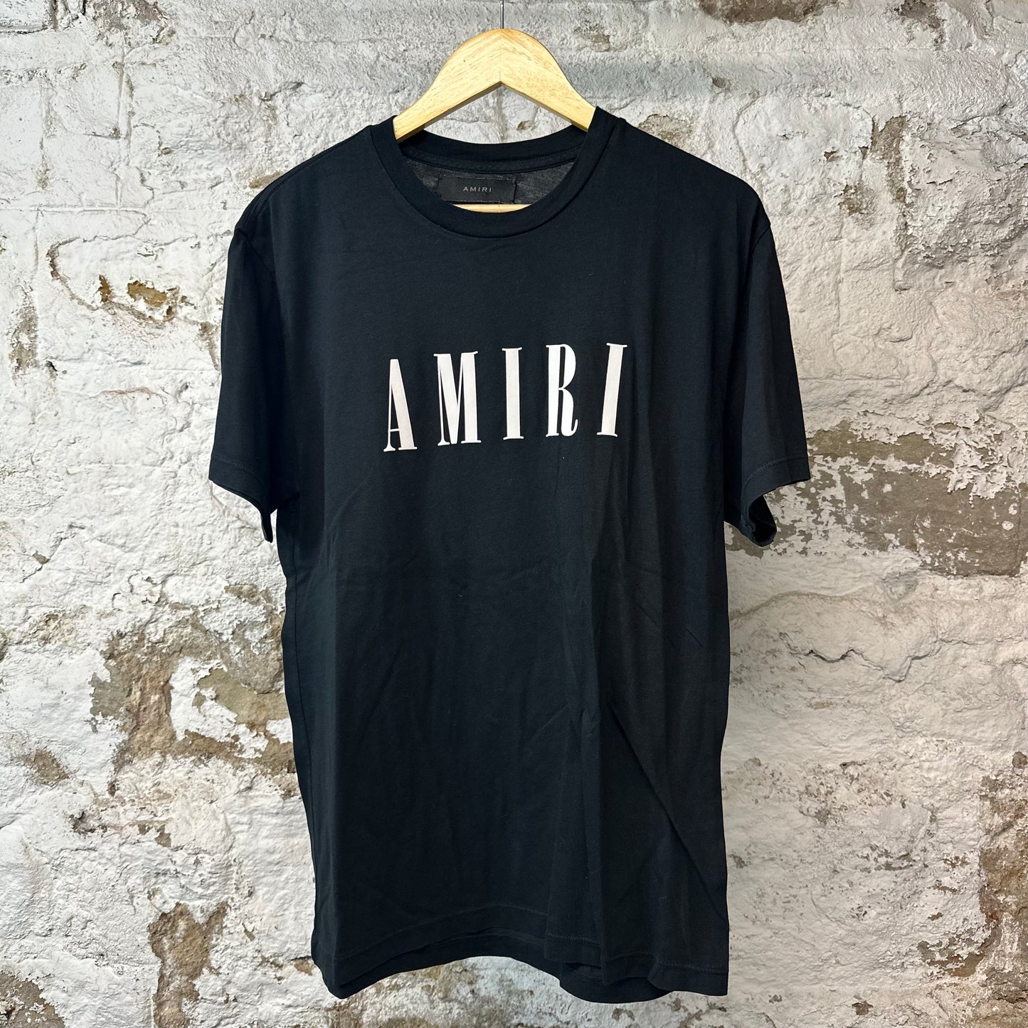 Amiri White Spellout T-shirt Black Sz XS