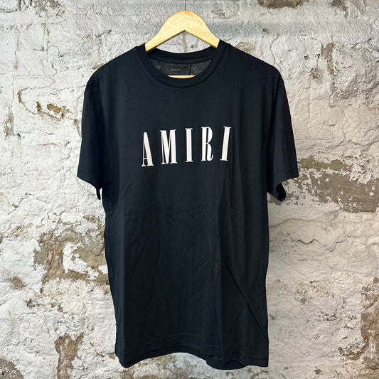 Amiri White Spellout T-shirt Black Sz XS
