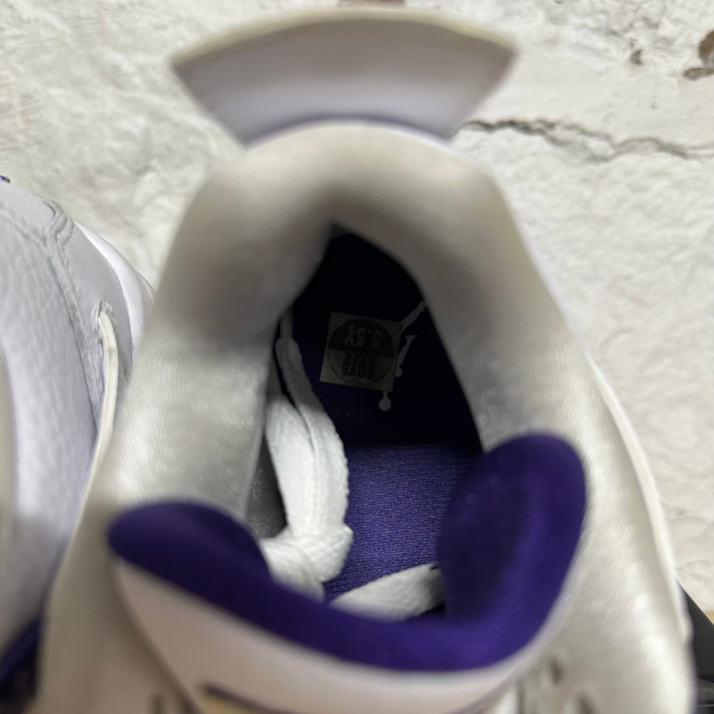 Air Jordan 4 Purple Metallic Sz 5.5Y