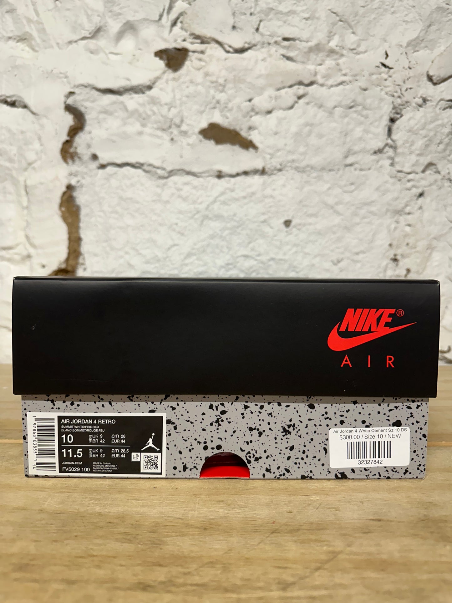 Air Jordan 4 White Cement Sz 10 DS